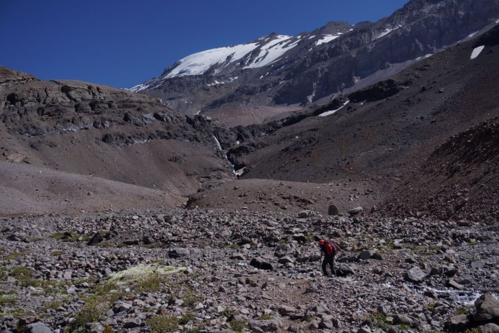 Il sentiero di salita, poco sopra il Campo di Piedra Numerada. Foto Elena Casolaro