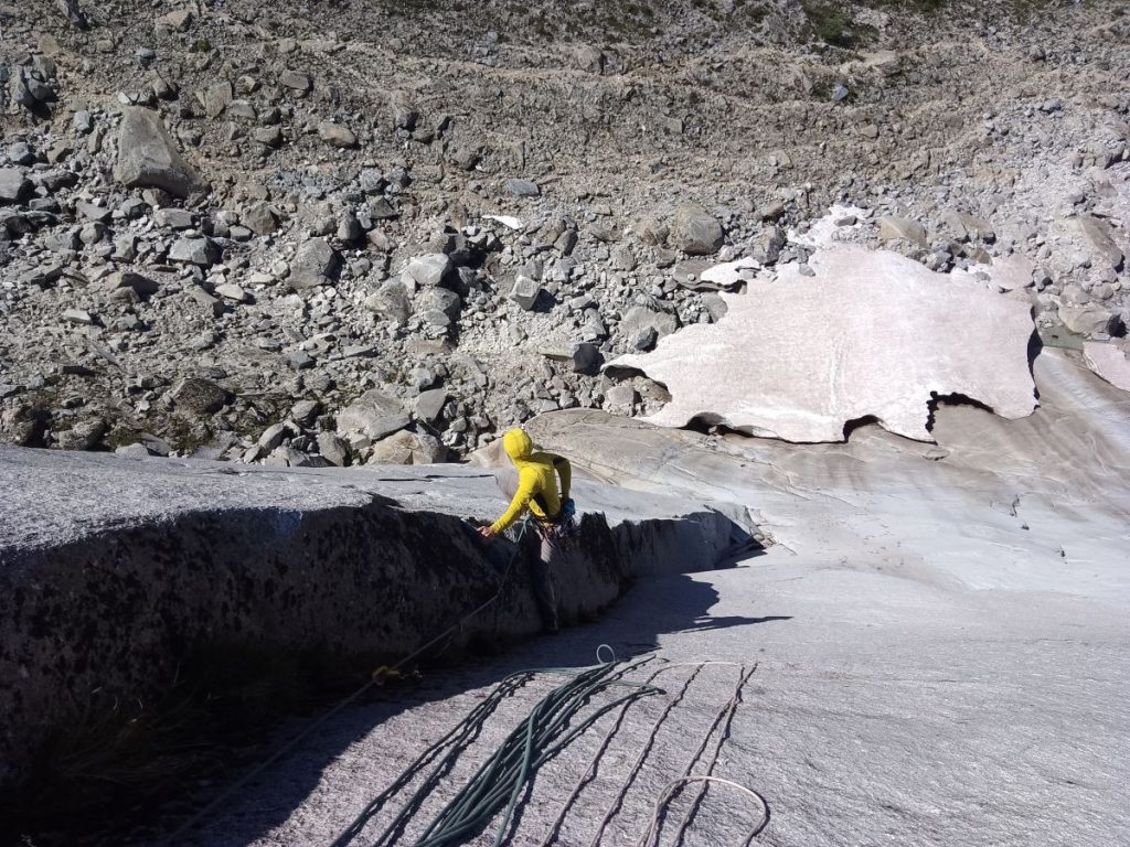 La fase iniziale della salita. Foto Marco Zanchetta
