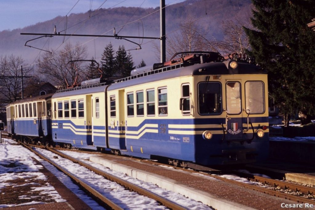 Un convoglio della ferrovia Vigezzina. Foto Cesare Re