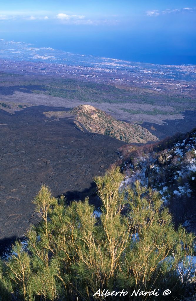 La costa vista dal vulcano. Foto Alberto Nardi