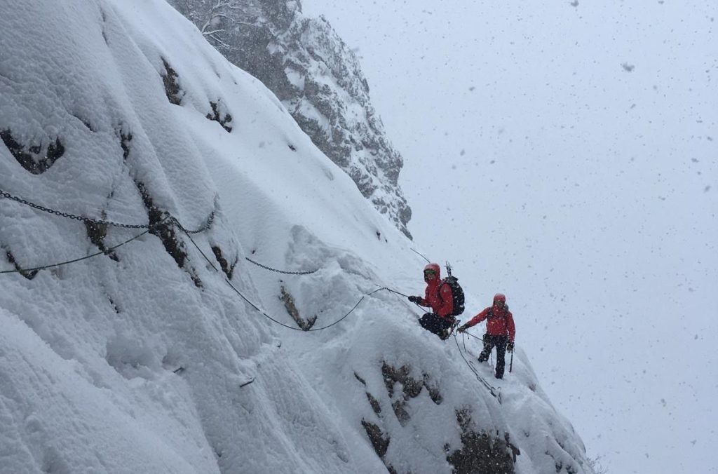 Le difficili condizioni della montagna che hanno ulterioriormente impegnato i soccorritori @ CNSAS