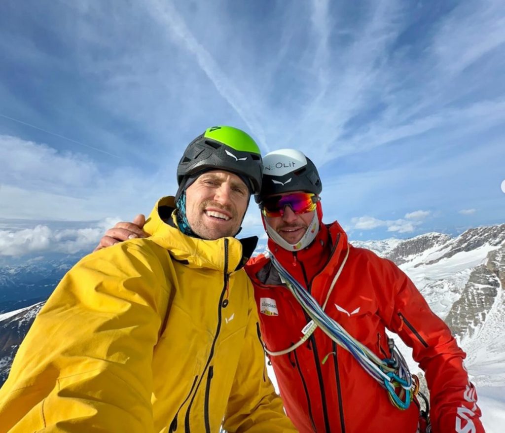 Simon Gietl e Masrtin Sieberer in vetta @ martin_sieberer