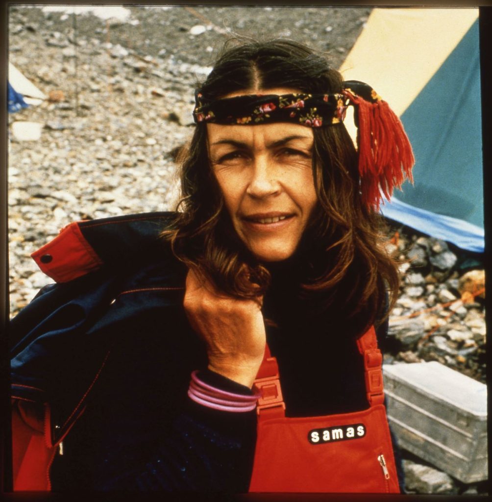 Wanda Rutkiewicz in un'immagine inserita nel film L'Ultima spedizione