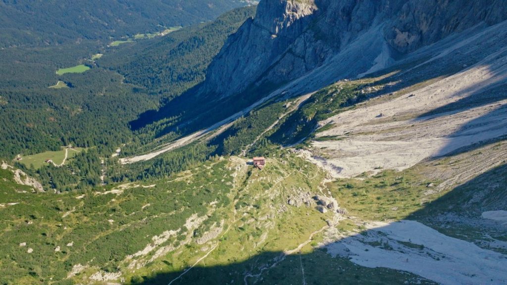 Il rifugio Berti dall