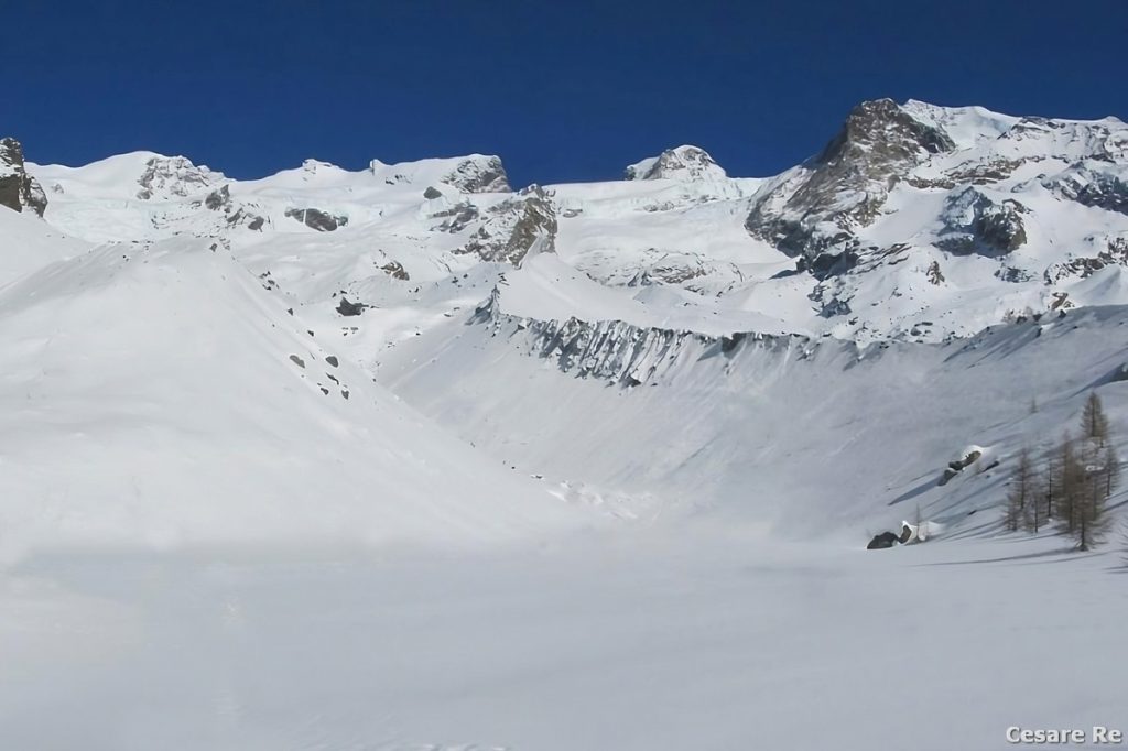 La conca del Lago Blu, in Val d