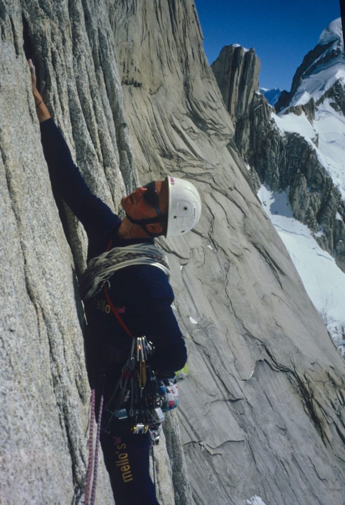 Luca Maspes durante il tentativo del 1995 @ Luca Maspes