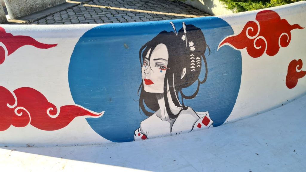 Aielli, murales, foto Stefano Ardito