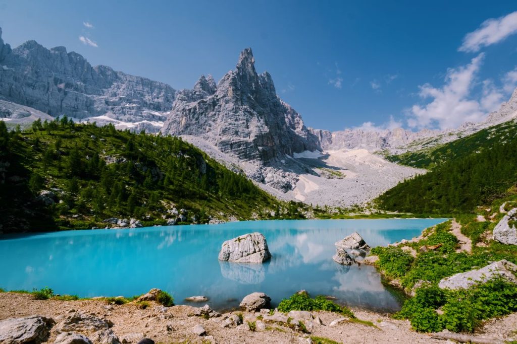 Il Lago Sorapiss, vicino a Cortina d