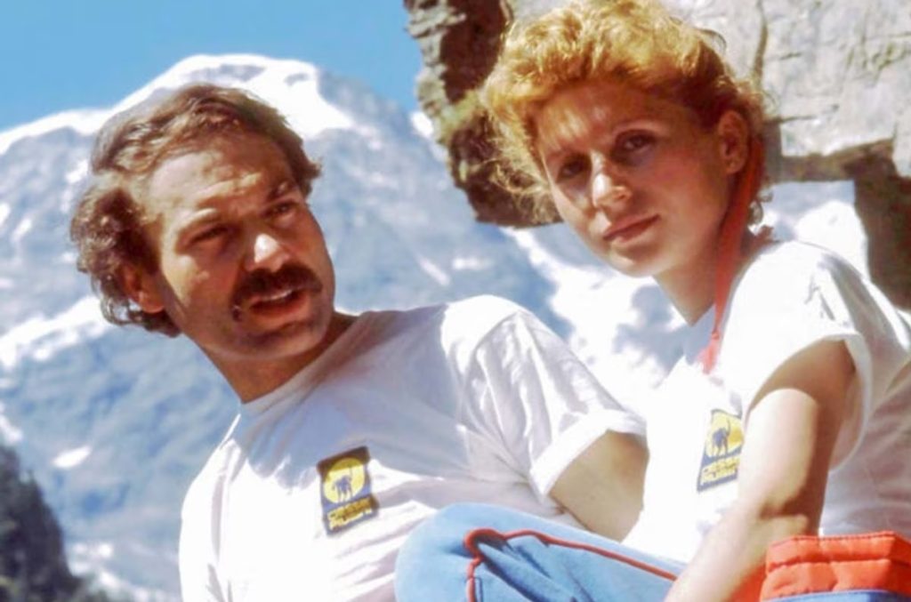 Renato Casarotto con la moglie Goretta