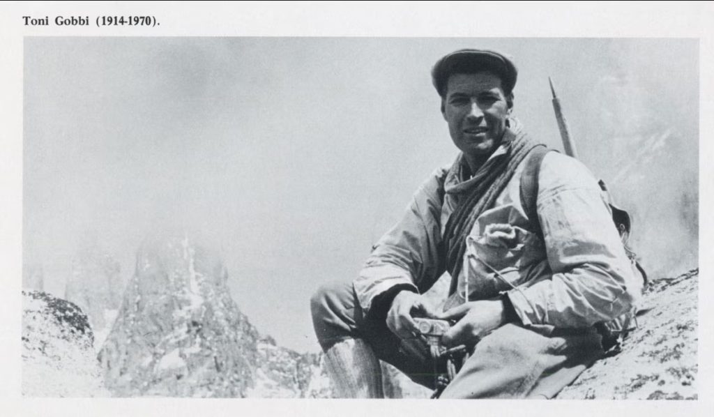 Toni-Gobbi. Foto dal libro Storia delle Guide di Courmayeur scritto da Renato Chabod