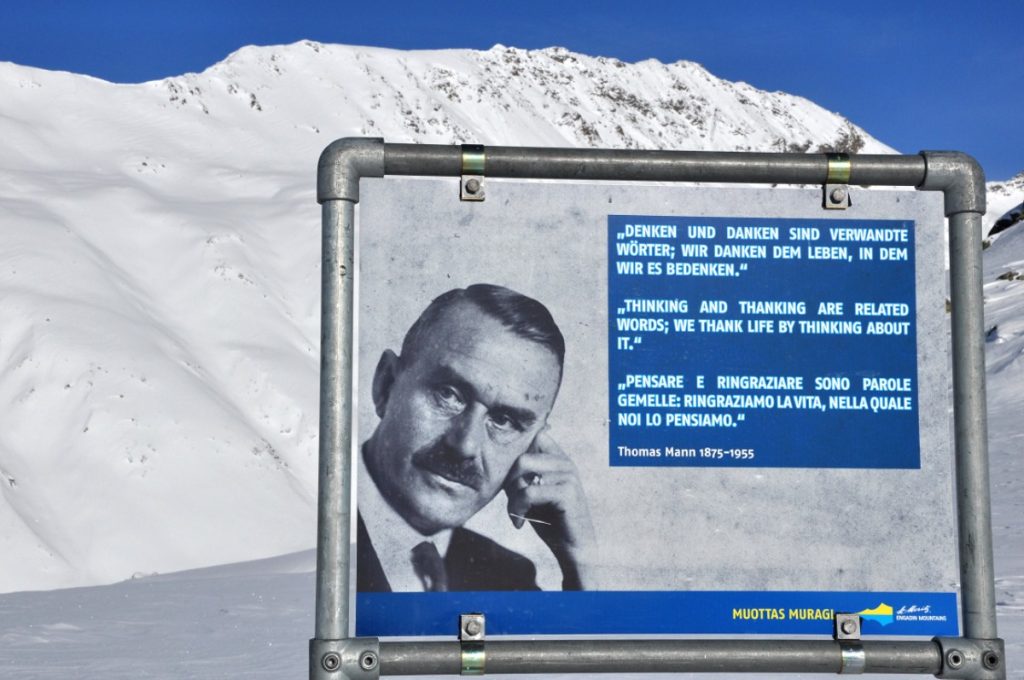 Thomas Mann sul Sentiero dei Filosofi, foto Stefano Ardito