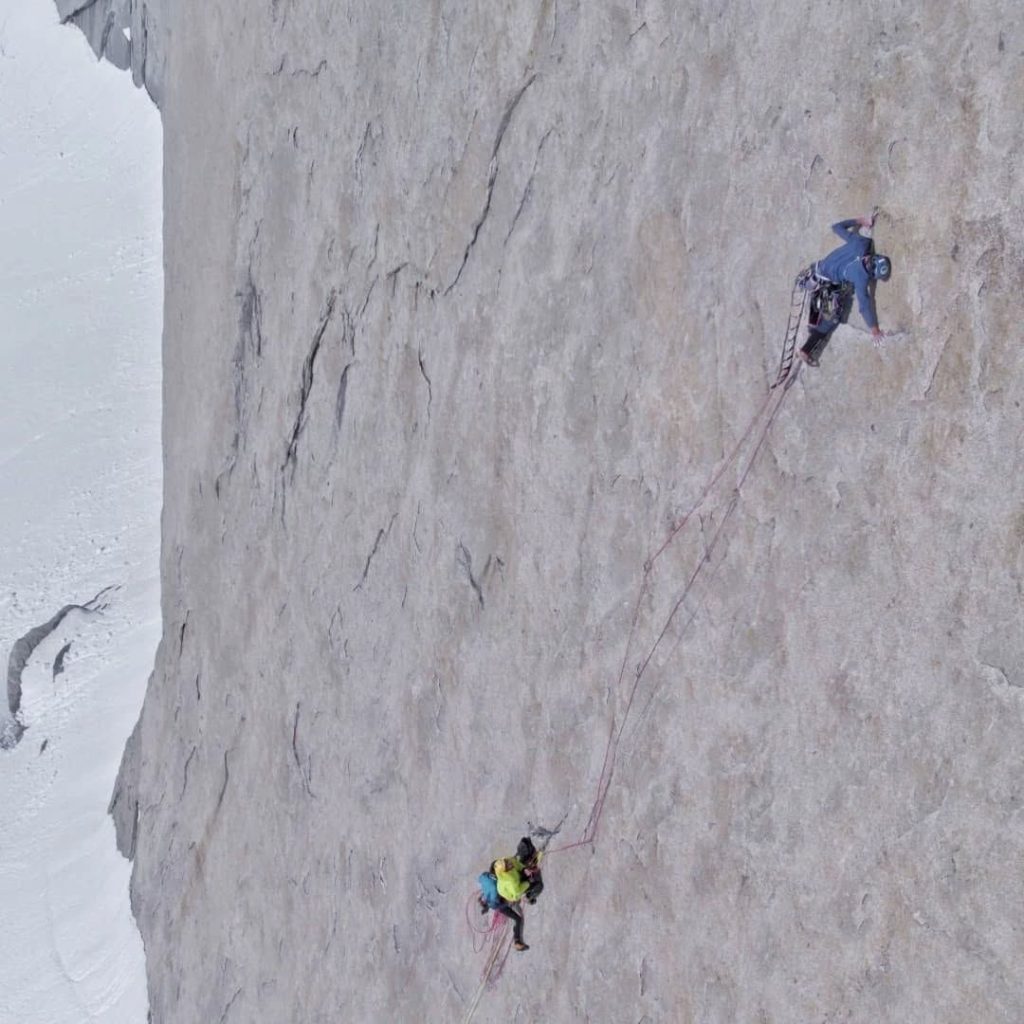 Il granito verticale di Gringos Locos, sul Cerro Piergiorgio. Foto FB Dario Eynard