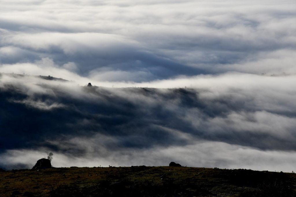 Nebbia sul Fucino, foto Stefano Ardito