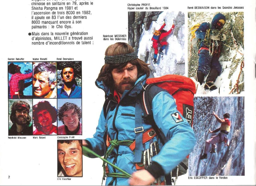 Dal catalogo Millet del 1985