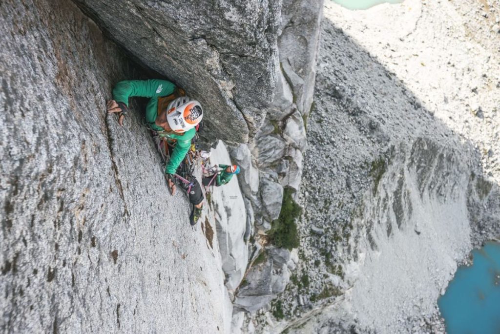 Fay Manners su Apollo 13 al Pilar del Cohete, in Patagonia @ Julia Cassou