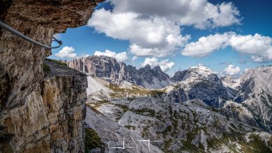 La Ferrata delle Scalette a Torre di Toblin. Foto Luigi Tassi