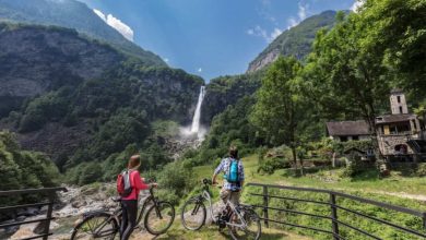 Le cascate di Foroglio in Val Bavona, nel Canton Ticino