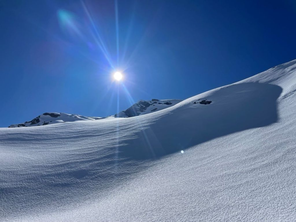 Scivoliamo su una neve morbida come velluto, foto M. Comi
