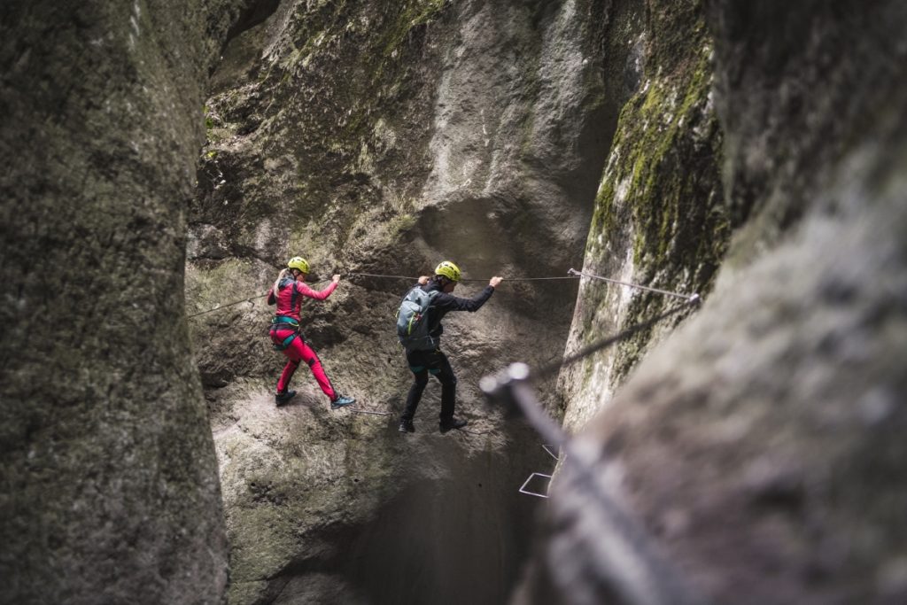 Sulla ferrata Rio Sallagoni @ APT Garda Dolomiti