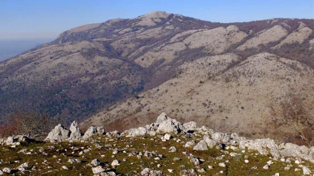 Il Monte Gennaro dal Morra, foto Stefano Ardito