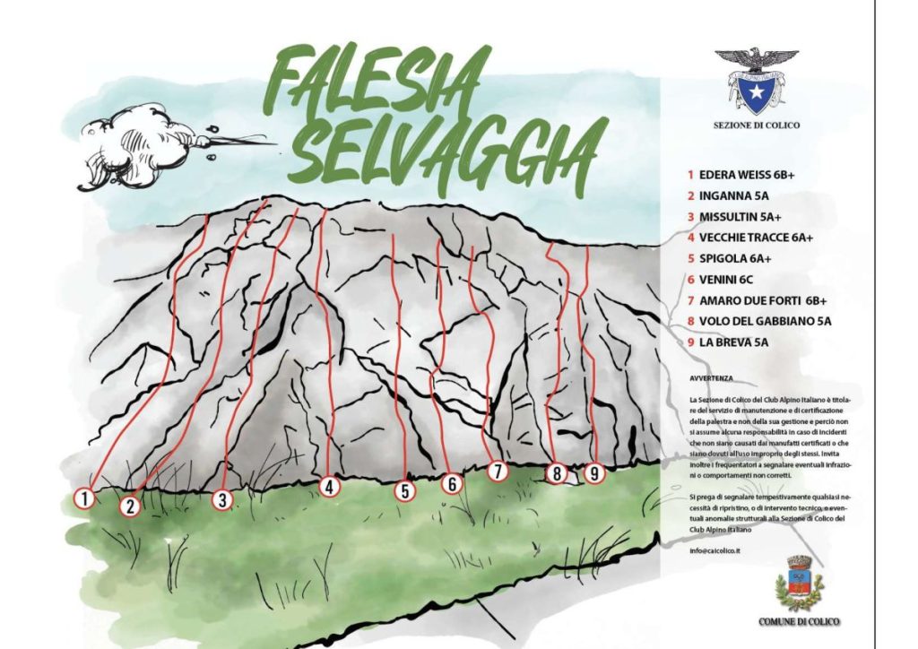 La Falesia selvaggia, a Colico