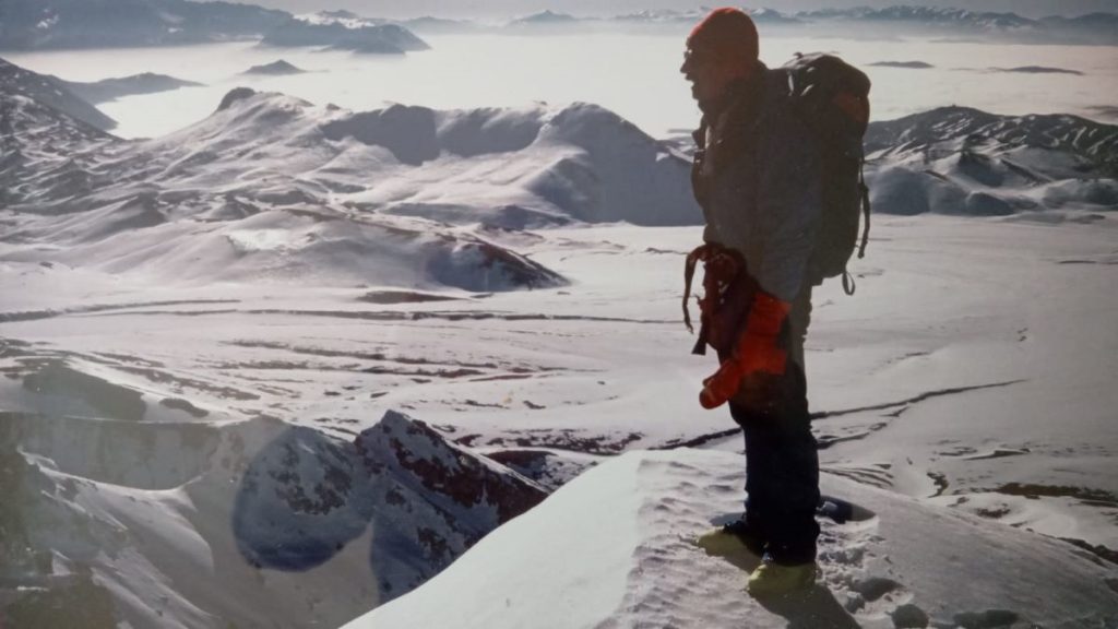 1997, traversata invernale del Gran Sasso, foto archivio Carlo Partiti