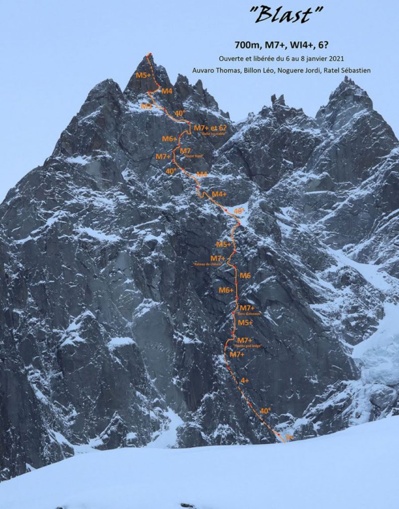 La mappa di Blast realizzata dagli apritori della via @ GMHM