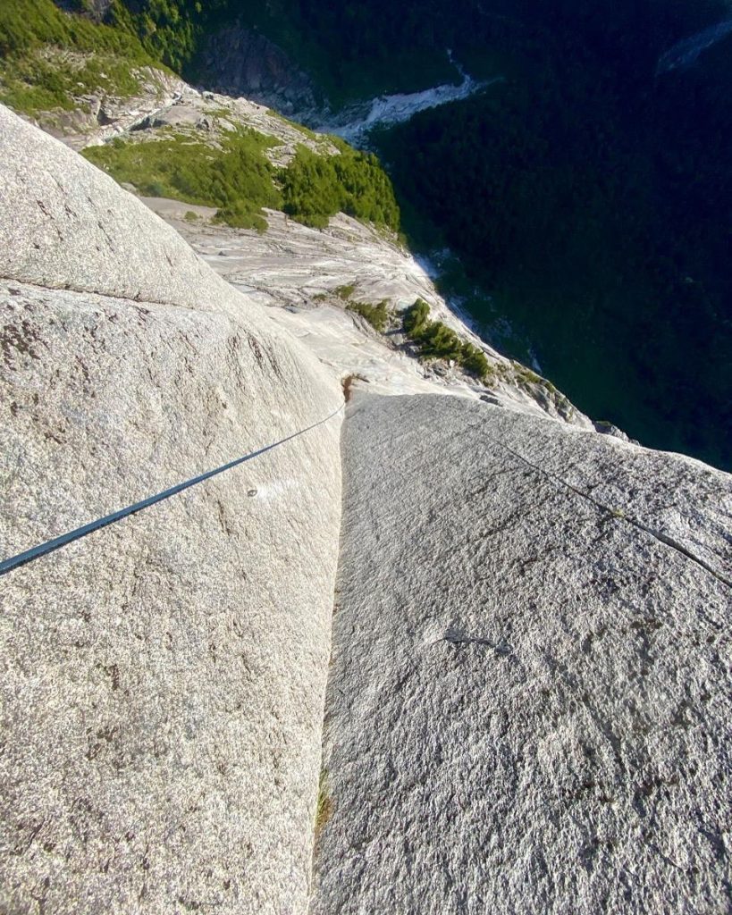 Un momento della scalata. Foto IG Diegdiazag