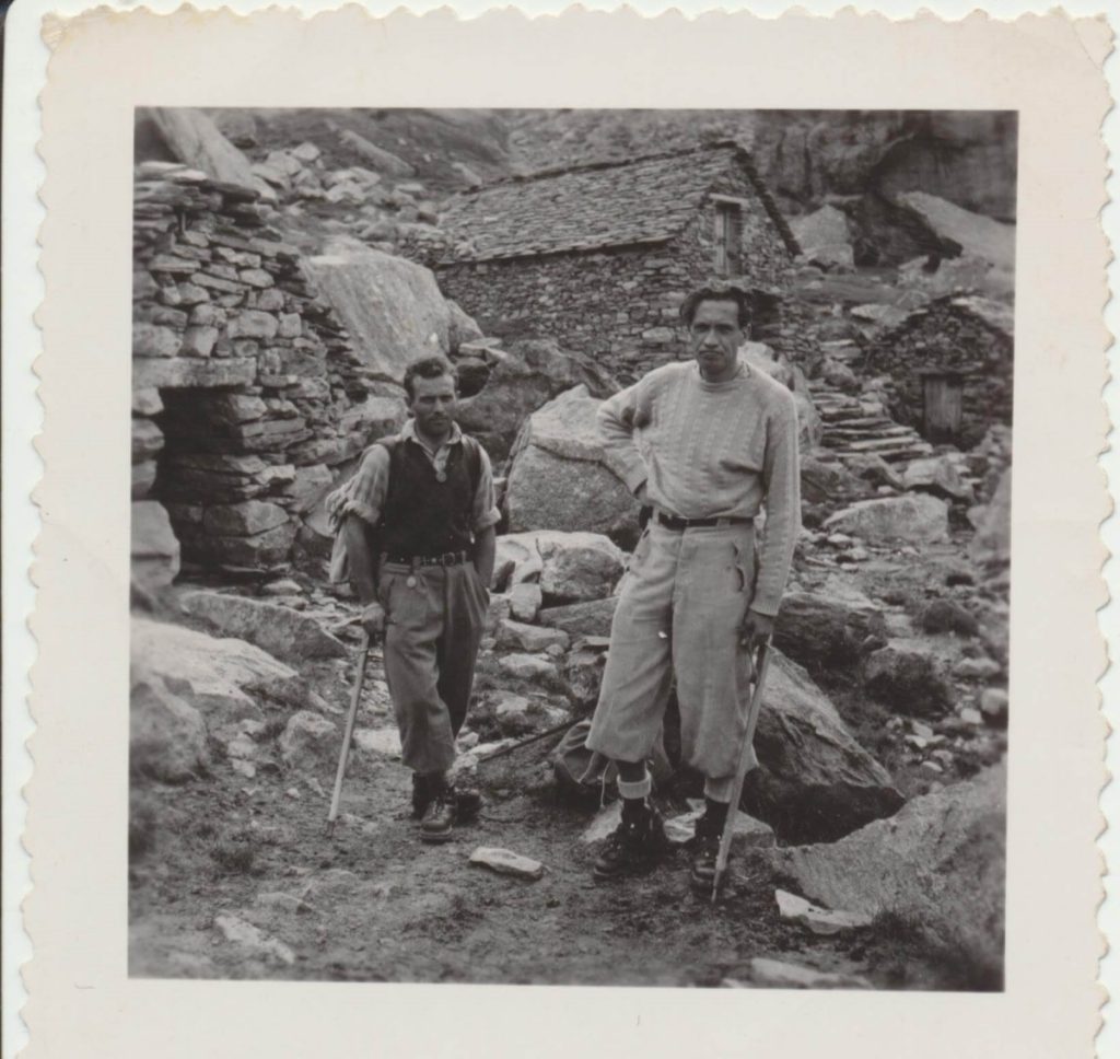 Zapparoli con la guida di Macugnaga Giuseppe Oberto all