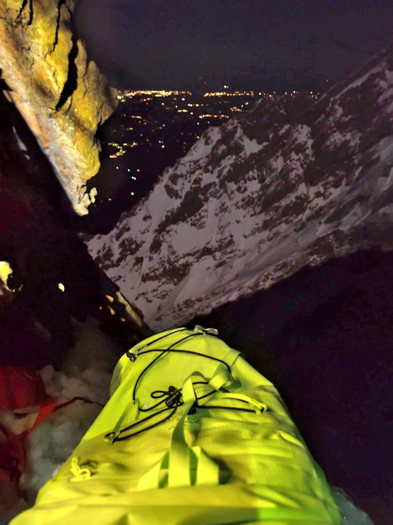 Nord del Camicia, il bivacco, foto Domenico Totani