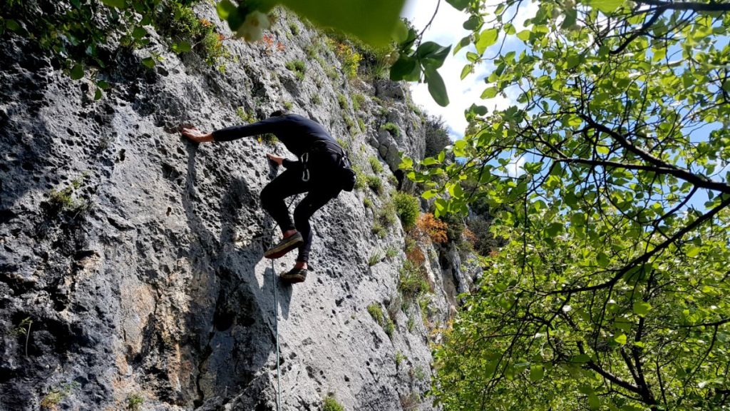 Pierluigi Bini sulla Gigi, foto Stefano Ardito