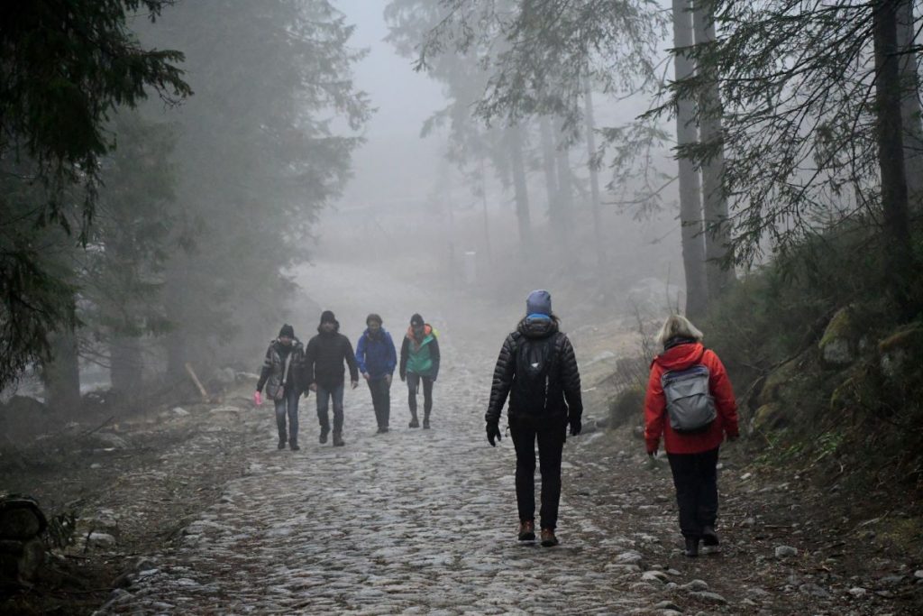 Valle di Chocholowska, il comodo tracciato che raggiunge il rifugio, foto Stefano Ardito