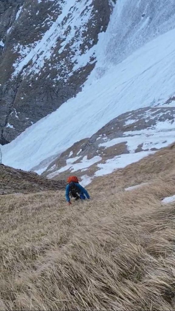 Nord del Camicia, i prati verticali dell