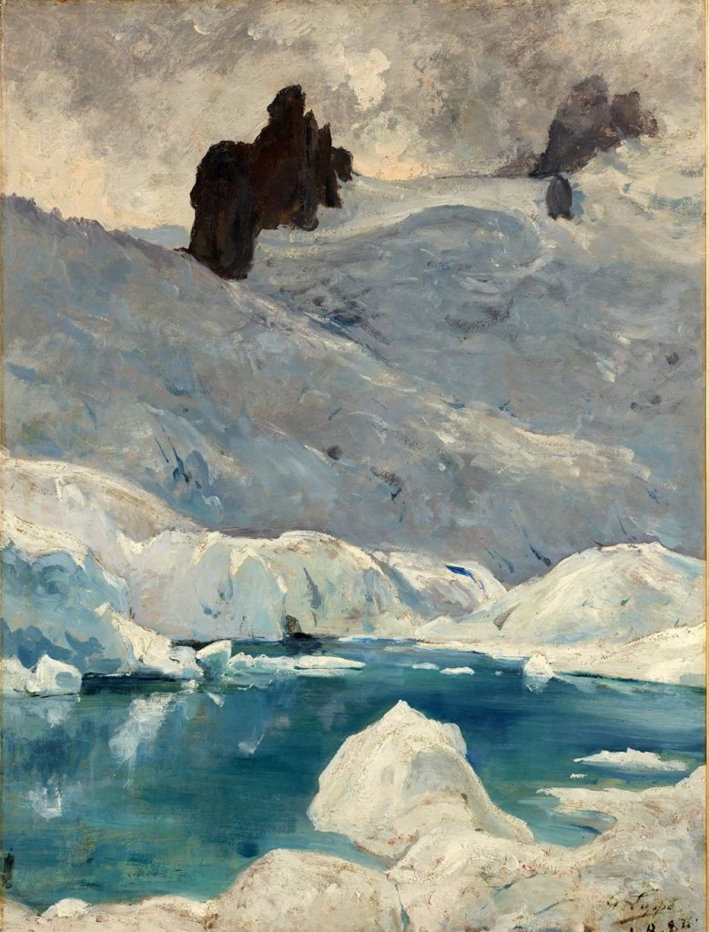 Gabriel Loppè, Le col du Géant et les Rognons @ Collezione Amis du Vieux Chamonix