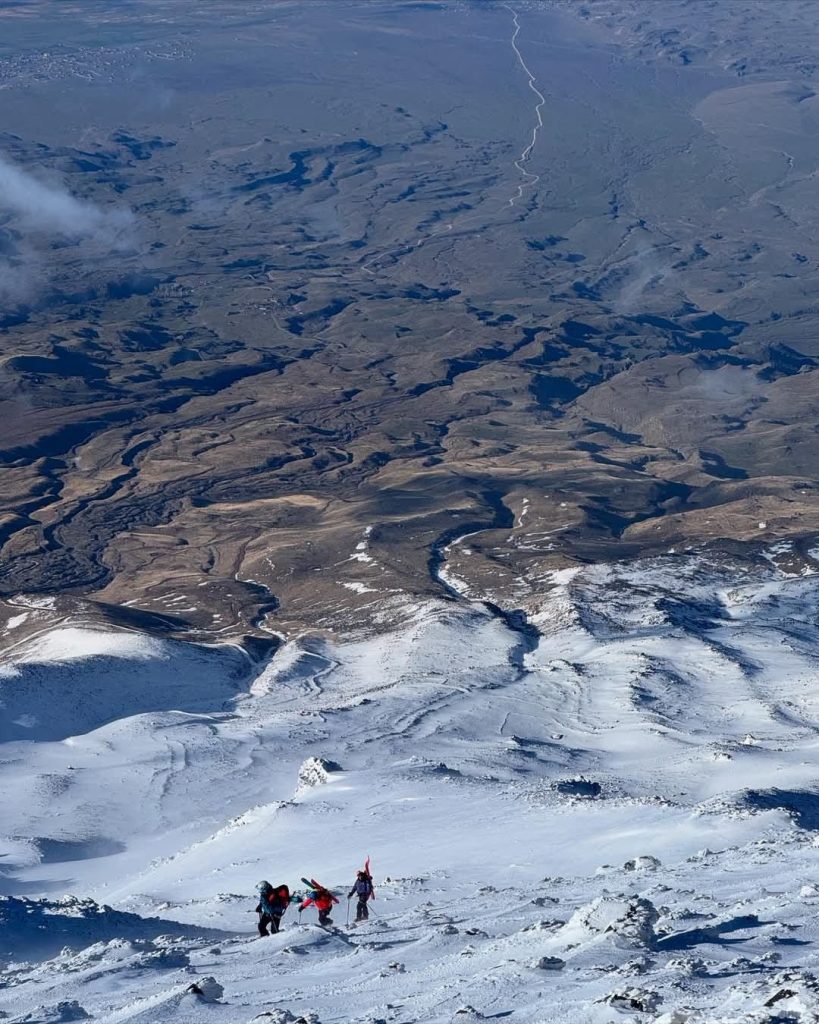 Uno sguardo verso la pianura ai piedi dell