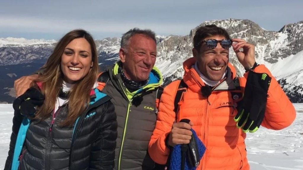 Massimiliano Ossini, Lino Zani e Giulia Capocchi, conduttori di Linea Bianca-Sentieri