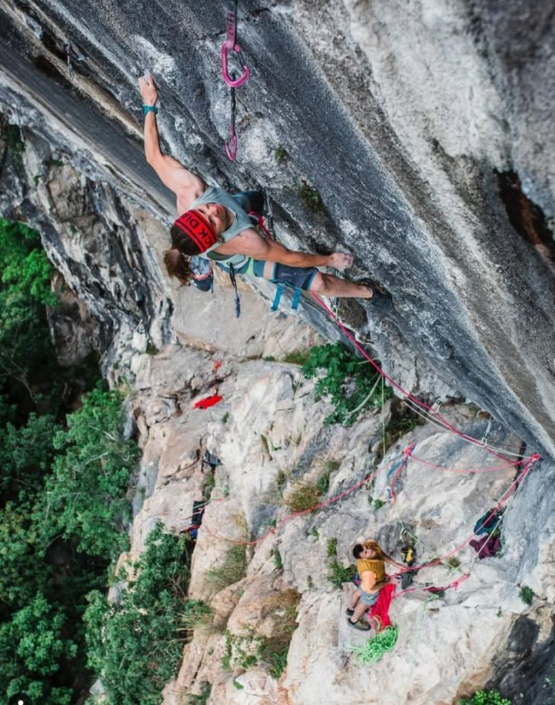 Babsi Zangerl su Bombardino (9a+) @ Jacopo Larcher