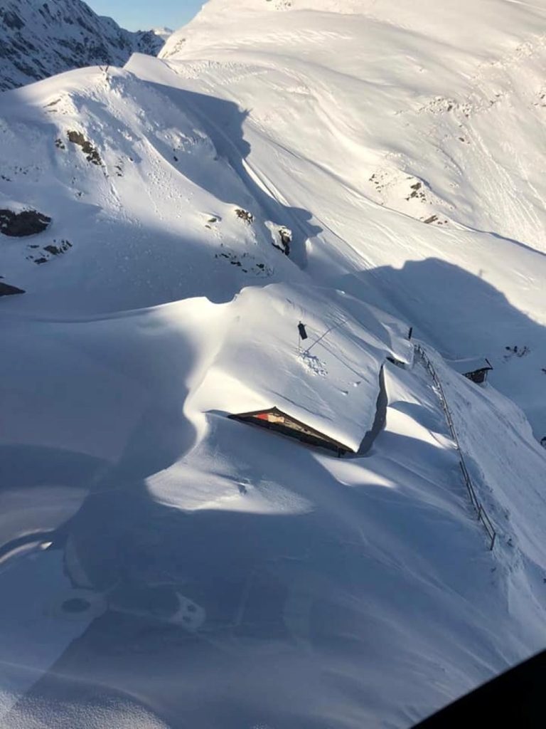 Chiusura invernale al Tagliaferri. Foto FB Rifugio Tagliaferri
