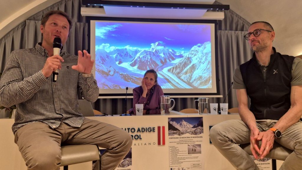 Marco Majori con Lorenza Pratali e Stefano Trinchi, foto Stefano Ardito