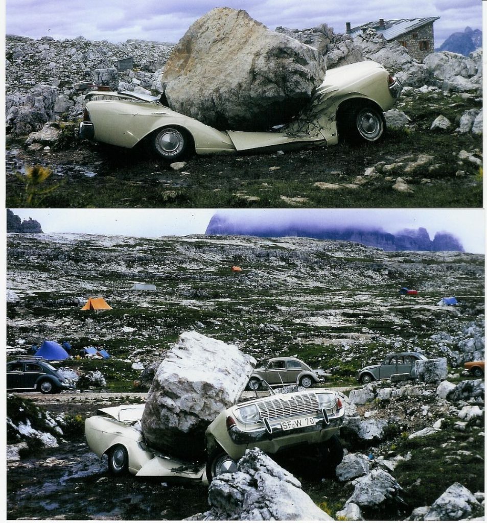 La famosa auto sotterrata