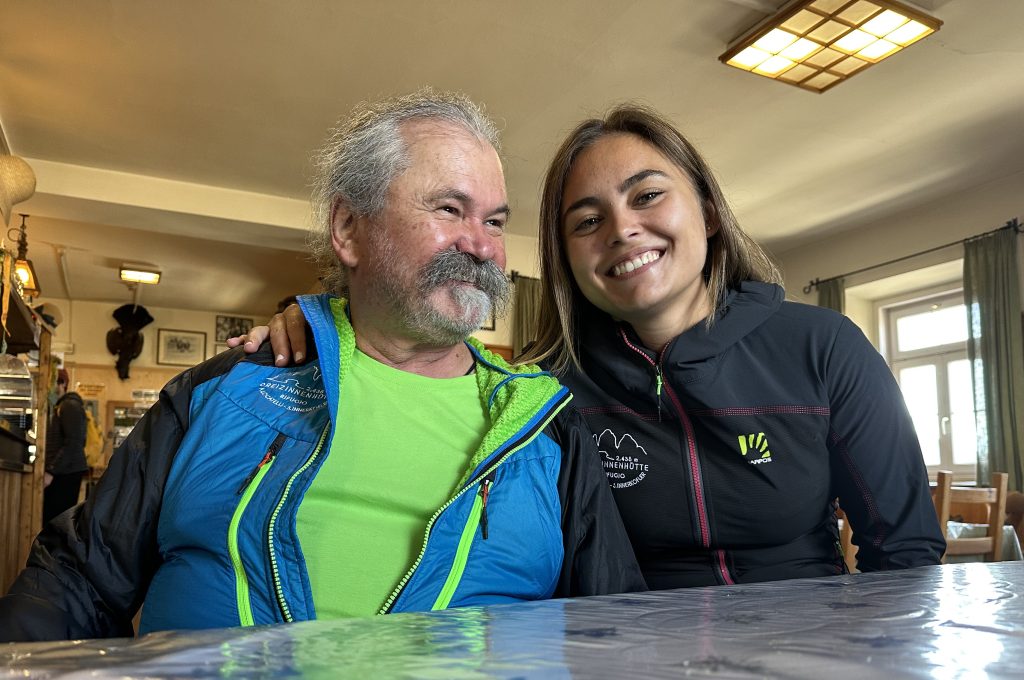 2023 Hugo e Jelena in rifugio poche settimane prima di lasciare la gestione