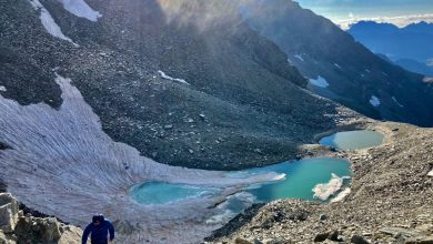 I nuovi laghi riempiono conche e avvallamenti, prodotti dall'escavazione glaciale o da sbarramento morenico (foto M. Comi)