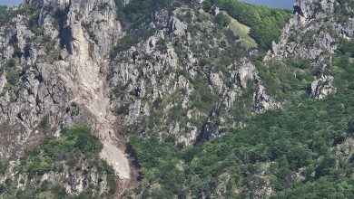 Il fronte della frana @Consorzio Valle del Cassarate