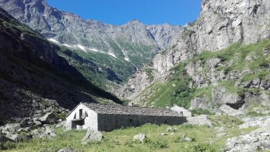La balma Massiet nel Vallone di Sea, comune di Groscavallo (TO)