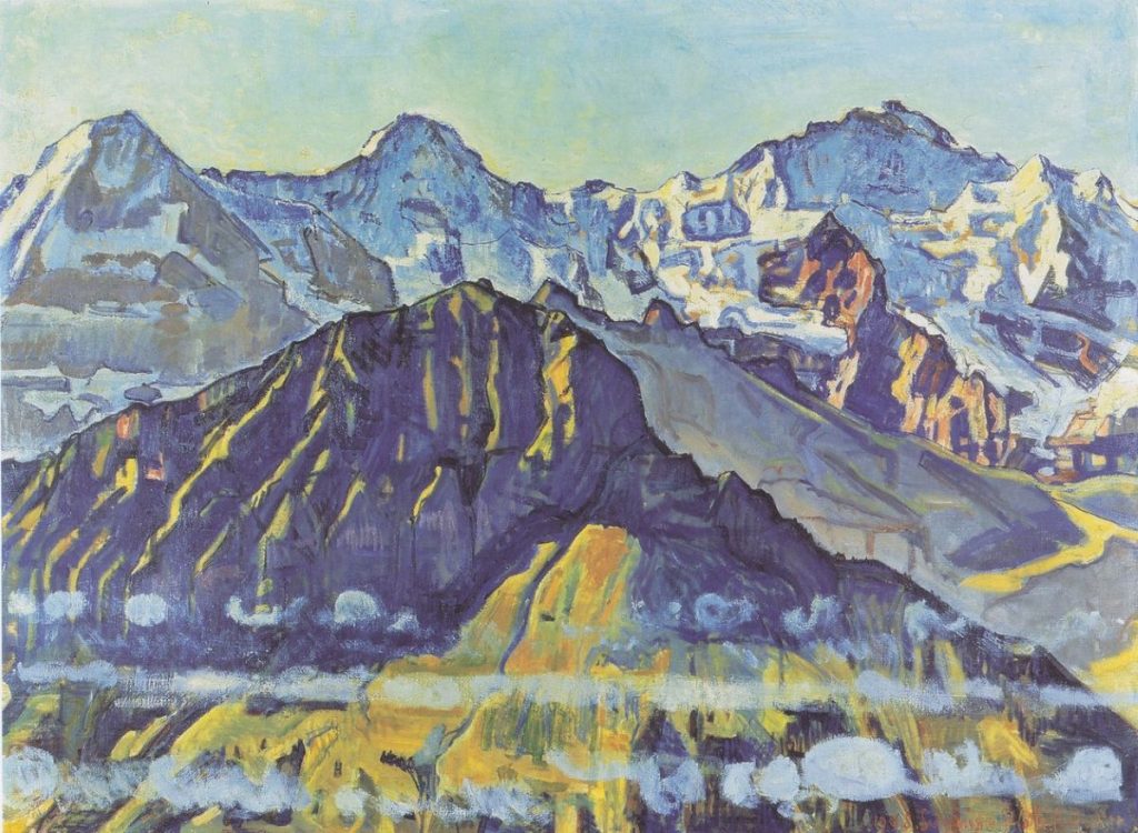 Ferdinand Hodler. Eiger Mnch und Jungfrau in der Morgensonne
