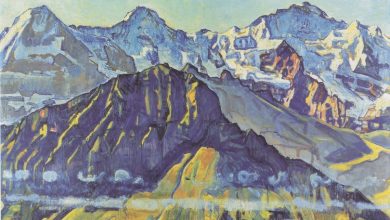 Ferdinand Hodler. Eiger Mnch und Jungfrau in der Morgensonne