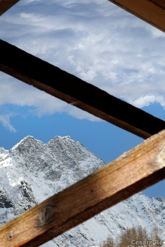 Il Monte Tagliaferro visto da Rima. Foto Cesare Re