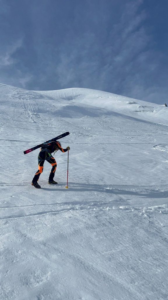 Verso la vetta del Monte Bianco