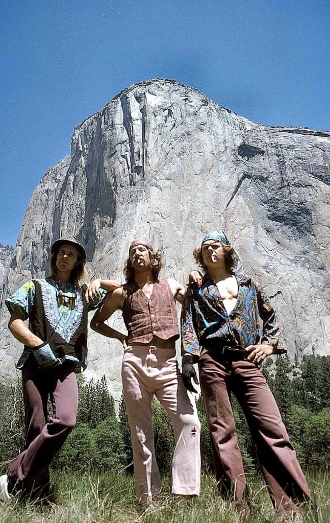 1975, Bil Westbay, Jim Bridwell e John Long ai piedi del Nose