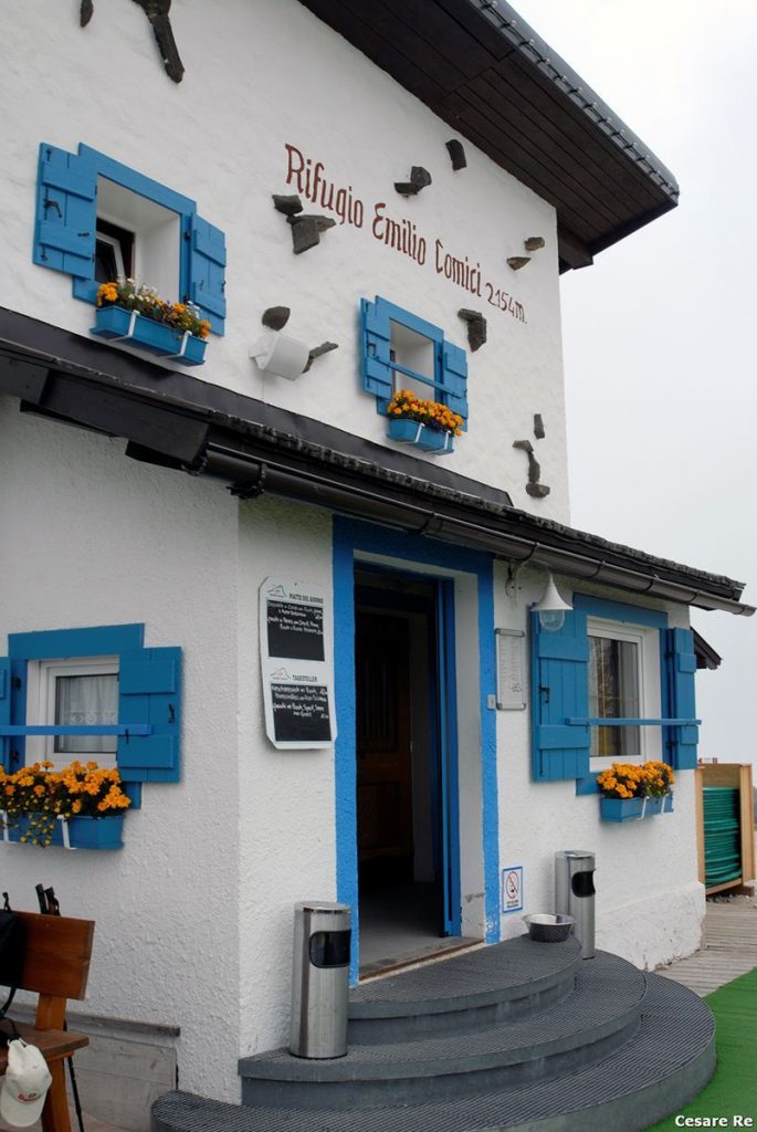 Il Rifugio Comici. Foto Cesare Re
